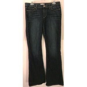 Paige Jeans 30 Skyline Boot Dark Wash Stretch Blue